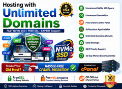 Hosting with Unlimited Domains – 🌍 SSD Fast Speed | Free SSL | Only $14.99/Year