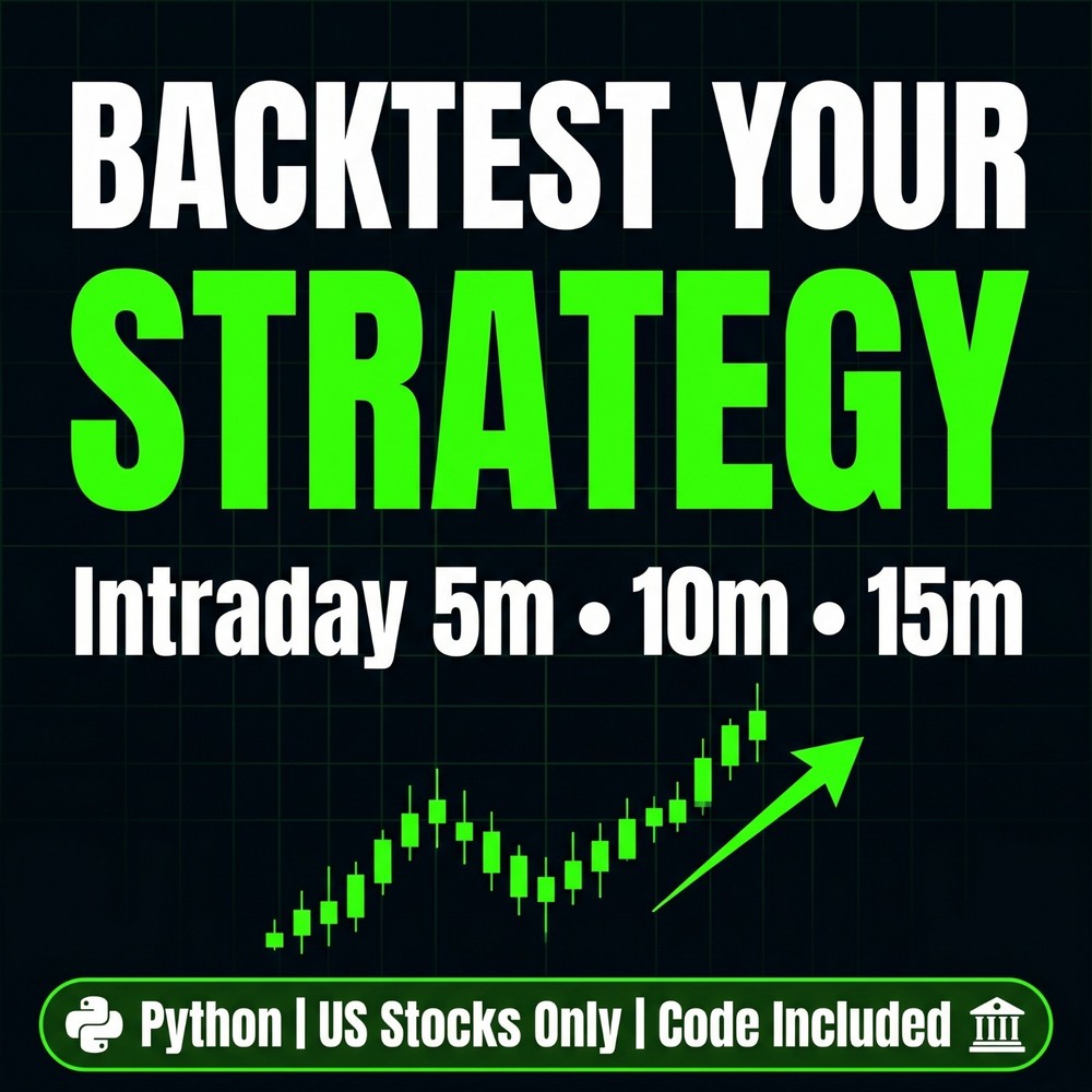 I Will Backtest Your Intraday Strategy in Python -5m 10m 15m – Code Included