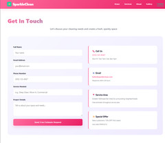 Professional Cleaning Services Website Template – Modern Design