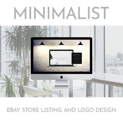 Minimal eBay Store & Listing Template Design Responsive free logo banner design
