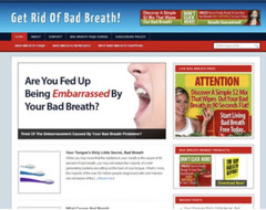 🥇 Turnkey Bad Breath Niche Blog Website