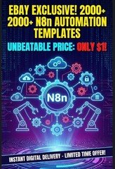 2000+ N8n Automation Templates MEGA PACK – Workflows, Scripts, Bots – Instant Do