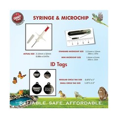 Mini ISO Data Microchip with Lifetime Pet Recovery Service/24-7 US Call Cente…
