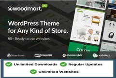 WoodMart v7.6 – Responsive WooCommerce WordPress Theme Shop Elementor Latest