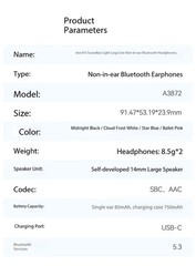 SOUNDCORE AeroFit Light Jump Line Open Bluetooth Ear Hook Earphones