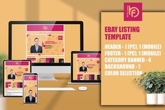 Custom HTML eBay Listing Templates | Dark – Sleek, Fast & High-Converting