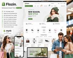 Flozin – Multipurpose Shopify Theme | Responsive eCommerce | RTL Support | Fast