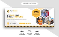 Facebook Social Media Post Templates Kit 70 eps, jpg Banners, Covers
