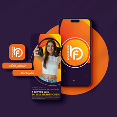 Modern eBay Store Design & Auction Template for Headphones & Audio Gear Sellers