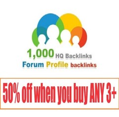 1000 forum profiles /SEO backlinks for your website
