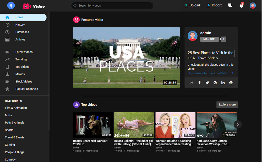 Videos Sharing Website, You Tube Clone + Free Hosting