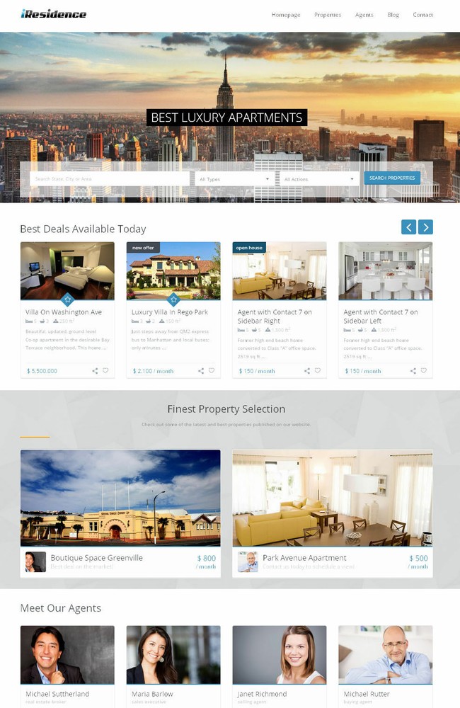 RealEstate Website with Google Maps + Free Hosting
