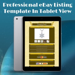 Professional eBay Mobile Responsive eBay Listing Template Auction Template
