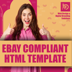 Custom eBay Store Design, HTML Listing Template & Logo Package – Responsive 2025