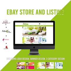 Ebay Listing Template Store Responsive Auction Compliant 2021 Design Html & LOGO