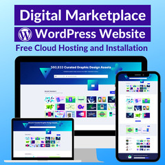 Digital Marketplace Business Affiliate Website Store Free Hosting+Installation 