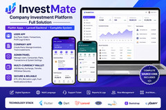 InvestMate – Company Investment Platform Full Solution | Flutter Apps + Laravel