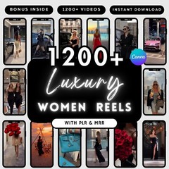 1200+ Luxury Rich Woman Reels – Faceless Marketing MRR