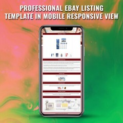 Professional eBay Templates Mobile Responsive eBay Listing Auction Template 2019