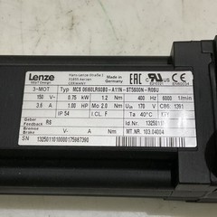LENZE MCS 06160LRS0B0-A11N-ST5S00N-R0SU SERVO MOTOR 150/170V 1.00 HP 400HZ U3S