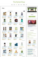 [NEW DESIGN] * HERBAL STORE * ecommerce website business for sale AUTO CONTENT
