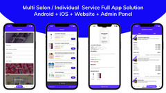 Multi Salon Booking Appointment Flutter App | Android + iOS | Laravel Backend