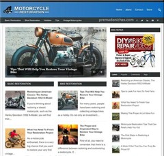 Motor Cycle Restoration Niche Website Blog WordPress Clickbank Business For Sale
