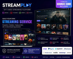 StreamPlay OTT Video Streaming Platform | Movies, Shows, Live TV | PHP Laravel