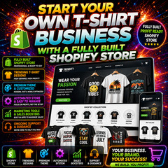 Start Your Own T-Shirt Business with a Fully Built Shopify Store