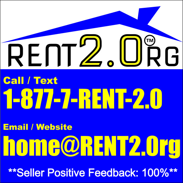 Rent2.Org Aged Premium Domain- New/not used, Vanity Phone/Text # 877-7-RENT-2.0
