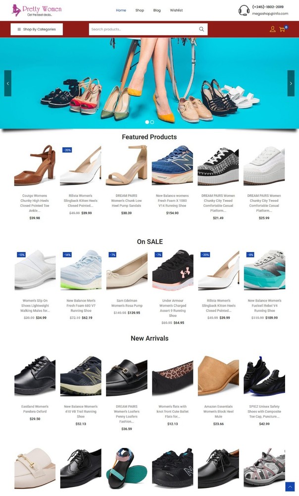 Women’s Shoes Store – Affiliate / Drop Shipping Website + eCommerce