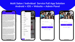 Multi Salon Booking Appointment Flutter App | Android + iOS | Laravel Backend