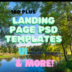 Premium Landing Page Themes Templates UI & More Fully Editable PSD Files