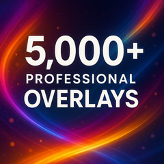 Huge Collection of 5,000+ Professional Overlays for Design & Video