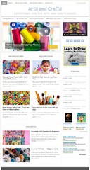 [NEW DESIGN] * ARTS & CRAFTS * blog website business for sale w/ AUTO CONTENT!