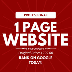 1 PAGE PROFESSIONAL WEBSITE DESIGN PERSONAL / BUSINESS