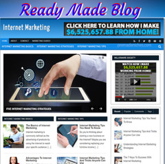 Internet Marketing Ready Made Niche Website/Blog EZ Turnkey Run & Customize