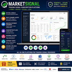 MarketSignal – Trading Signal PHP Platform | Forex Crypto Signal | Laravel Admin