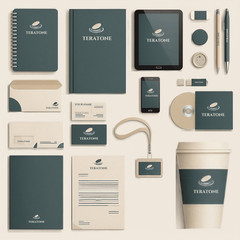 TERATONE Digital Branding Mockup Kit | Stationery & Logo Template