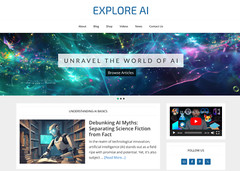 [NEW DESIGN] * Explore AI Website * Artificial Intelligence Blog AUTO CONTENT