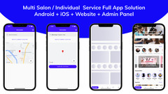 Multi Salon Booking Appointment Flutter App | Android + iOS | Laravel Backend