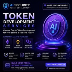 AI Security Token Development Service | ERC20 BEP20 Polygon Crypto Token