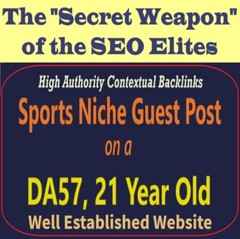 Premium SEO Guest Post on my DA50+ Sports Blog with Dofollow backlink