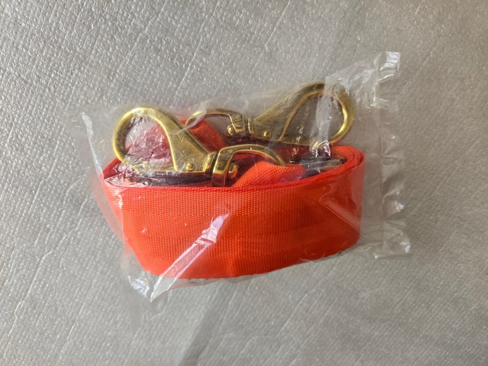 DMS Nylon Strap 5′ Metal Push Button Buckle Big Brass Speed Clip DMS-11452OR