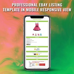 Ebay Listing Template HTML Professional Mobile Responsive Design 2019 Universal