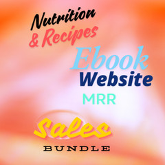 Nutrition Recipes eBooks , Guides, Website Pages & Courses Bundle w/MRR License