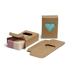Charm Your Prince Diamond Window Soap Boxes Kraft Recyclable 1000 Pack