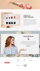 Beautiful Elementor Templates 15 , Mobile Responsive, Salon WordPress Website.