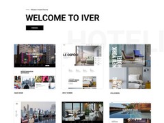 Professional WordPress Modern Booking Hotel Theme IVER