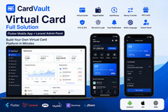 CardVault – Virtual Card Full Solution Flutter App | Android + iOS | Web + Admin